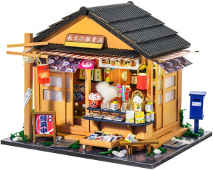 LITTLE STORY Składany Drewniany Model LED - Corner Grocery Store