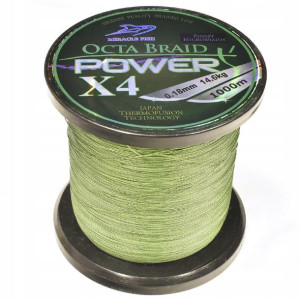 Plecionka Octa Braid Power X4 Green 0,16mm 1000m