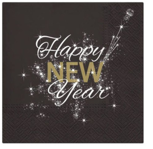 Serwetki Papierowe Happy New Year 33x33 Cm