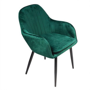 Fotel FLORYDA BLACK VELVET zielony - welur
