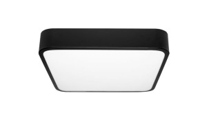 Plafon kwadrat Lampa sufitowa LED 24W czarny 30cm