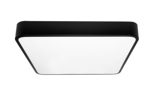 Plafon kwadrat Lampa sufitowa LED 36W czarny 40cm