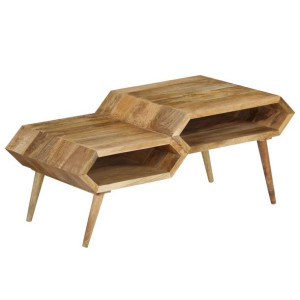 Stolik kawowy, lite drewno mango, 104 x 50 x 45 cm
