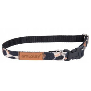 AMIPLAY Obroża regulowana seria Safari roz. M Panterka 25-40cm