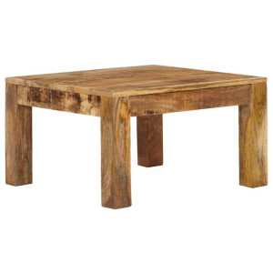 Stolik kawowy z litego drewna mango, 60 x 60 x 35 cm