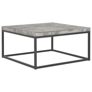 Stolik kawowy, 75 x 75 x 38 cm, stylizowany na beton