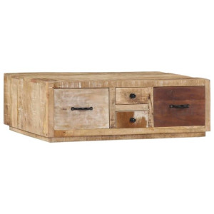 Stolik kawowy, 90x60x30 cm, lite drewno mango
