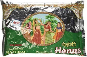 Ayur Rajasthani Henna do włosów miedziany brąz 150g