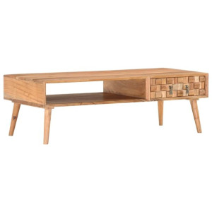 Stolik kawowy, 110x50x35 cm, lite drewno akacjowe