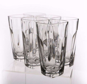 Komplet 6 szklanek do napojów Stephanie Optic long drink 360 ml.