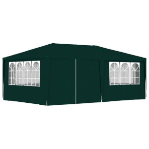 Namiot imprezowy ze ściankami, 4x6 m, zielony, 90 g/m²