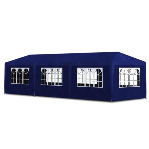 Namiot imprezowy, 3 x 9 m, niebieski