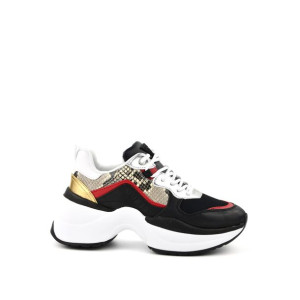 Damskie sneakersy czarne FL8JOL PEL12  - 39