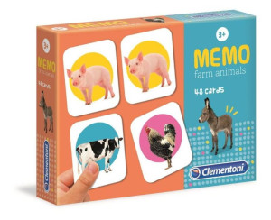 Clementoni Memo gra zwierzęta na farmie