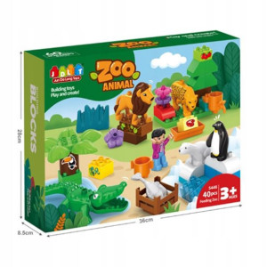 Klocki Jdlt 5446 Duże Zoo 40 El