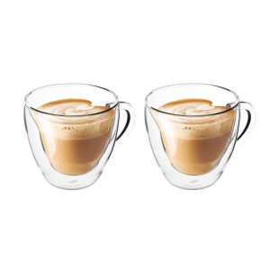 Szklanki termiczne do kawy i napojów Andrea 250 ml z sercem, 2 szt.