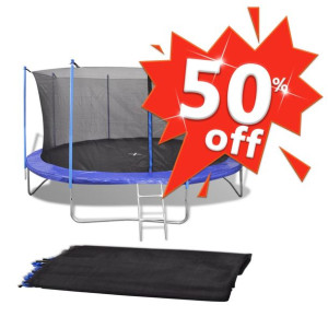 Siatka zabezpieczająca do okrągłej trampoliny, 4,57 m