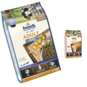 Bosch Adult Fish Potato 3kg + Bosch Salmon Potato 100g GRATIS