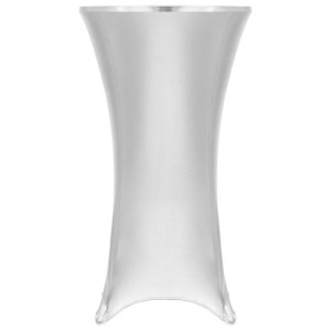 Dwa obrusy elastyczne, 80 cm, srebrne