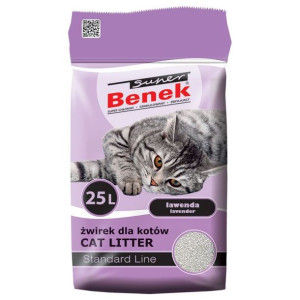 Benek Super Zapach Lawenda Żwirek Dla Kotów 25 kg