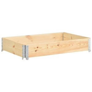 Nadstawka paletowa, 80x120 cm, lite drewno sosnowe