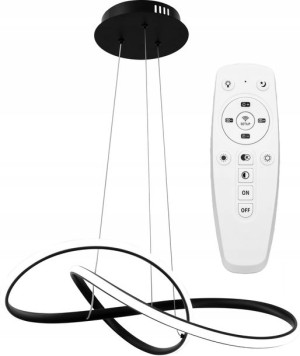 Lampa Sufitowa Wisząca Ring Nowoczesna Led + Pilot