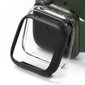 Ringke SLIM 2-PACK APPLE WATCH 7 45 MM bezbarwny & MATTE czarny