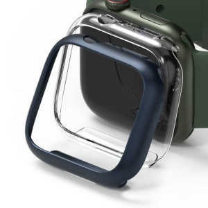 Ringke SLIM 2-PACK APPLE WATCH 7 45 MM bezbarwny & METALLIC BLUE