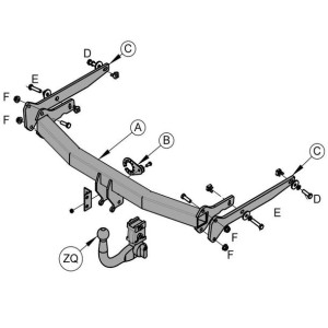 Hak holowniczy Witter Ford Grand C-MAX 2010-2019