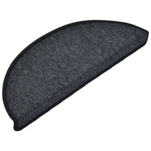Nakładki na schody, 15 szt., 65x24x4 cm, antracytowe