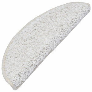 Nakładki na schody, 15 szt., 65 x 25 cm, białe