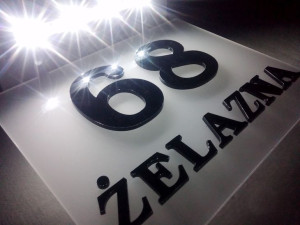Tabliczka adresowa LED 3D solarna PROJEKTY GRATIS