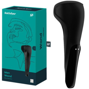 Satisfyer Man Wand - Profesjonalny stymulator penisa z wibracjami, Czarny