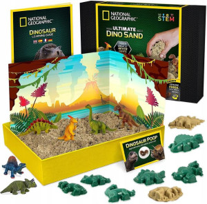 National Geographic Dinozaury Piasek Wykopaliska