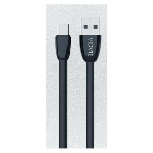 Kabel VIDVIE CT01 USB/Lightning 2.1A, 1m czarny 30 szt.