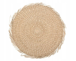 Mata Stołowa Z Trzciny Naturalna Duża 38cm Boho