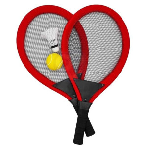 Lumarko Duże Rakietki Do Tenisa Badminton Dla Dzieci Zestaw + Piłka Lotka