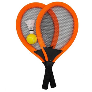 Lumarko Duże Rakietki Do Tenisa Badminton Dla Dzieci Zestaw + Piłka Lotka