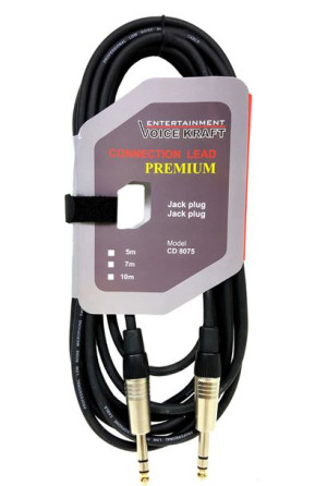 Profesjonalny Kabel STEREO JACK-JACK 1m