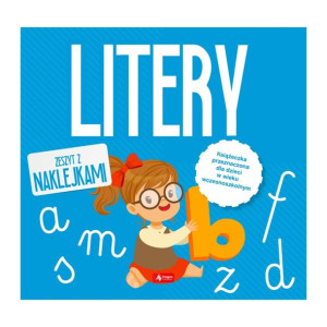 Litery. Zeszyt z naklejkami