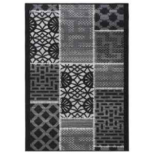 Dywanik, czarny, 80x150 cm