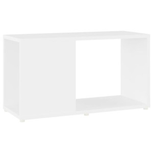 Szafka pod TV, biała, 60x24x32 cm, płyta wiórowa