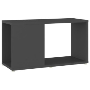 Szafka pod TV, szara, 60x24x32 cm, płyta wiórowa