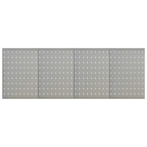 Ścienne płyty perforowane, 4 szt., 40x58 cm, stal