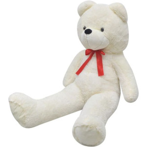 Pluszowy miś przytulanka, biały, 242 cm