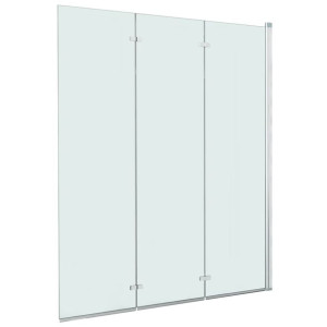 Składana kabina prysznicowa, 3 panele, ESG, 130 x 138 cm