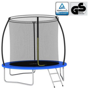 Trampolina z akcesoriami, okrągła, 244x55 cm, 100 kg