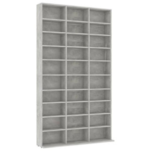 Szafka na płyty CD, szarość betonu, 102x23x177,5 cm, płyta