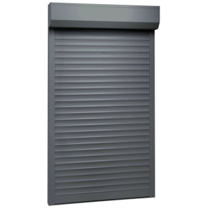 Roleta zewnętrzna, aluminiowa, 100 x 210 cm, antracytowa