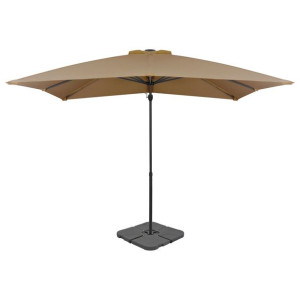 Parasol ogrodowy z przenośną podstawą, taupe